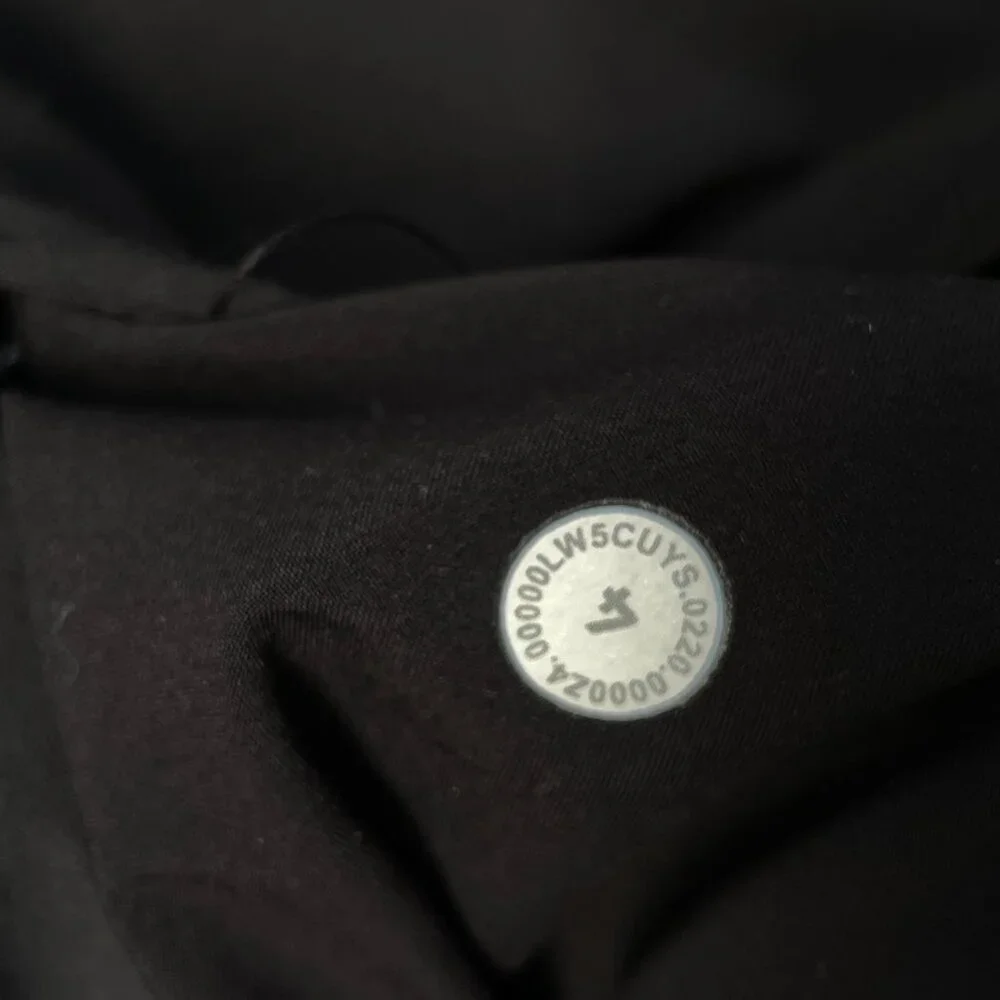 Lululemon Pants Women 4 Your True Trouser High Rise Black Pleated Elastic Waist